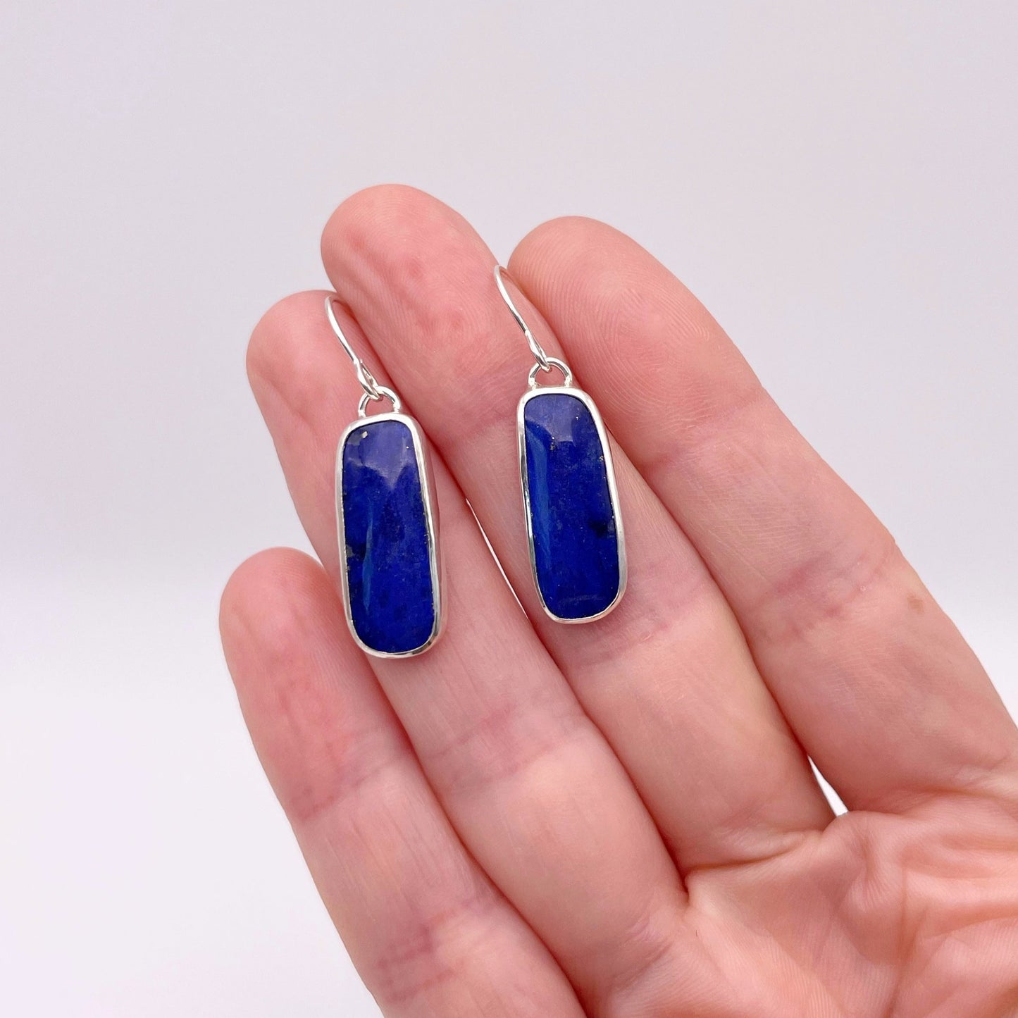 Lapis Lazuli Dangle Earring No. 04