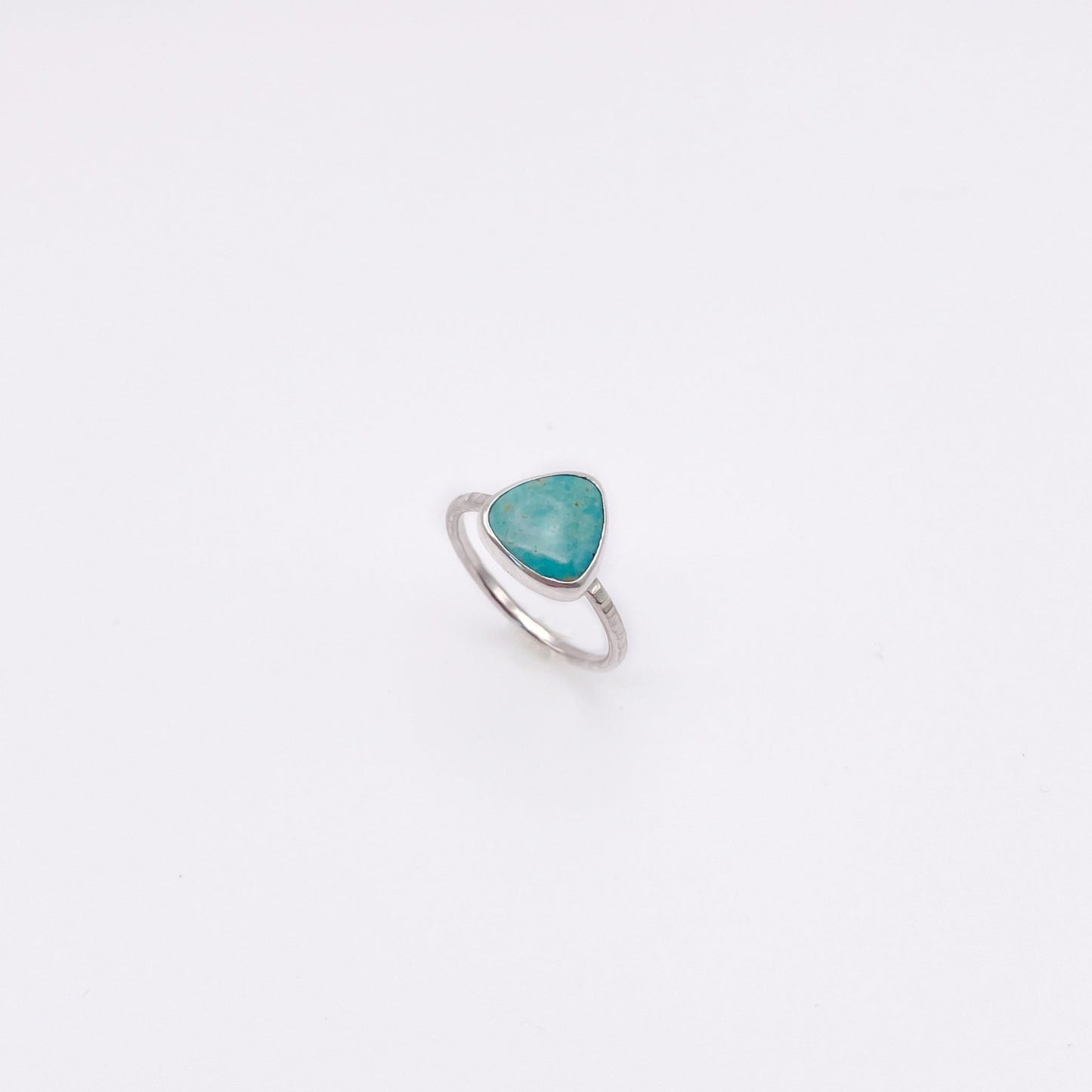 Royston Turquoise Trillion Ring | Size 7.25