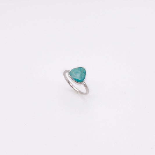 Royston Turquoise Trillion Ring | Size 7.25