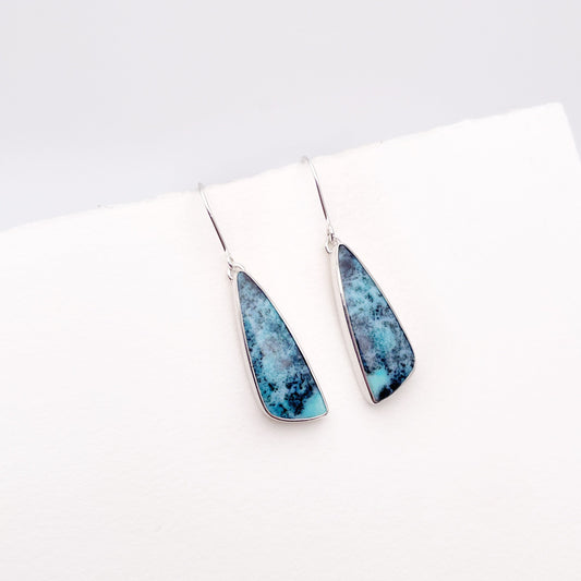 Chrysocolla Dangle Earring No. 02