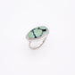 Horizontal Oval Turquoise Ring No. 02 | Size 9.5