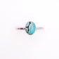 Birches Turquoise Stacking Oval Ring No. 19 | Size 9.5