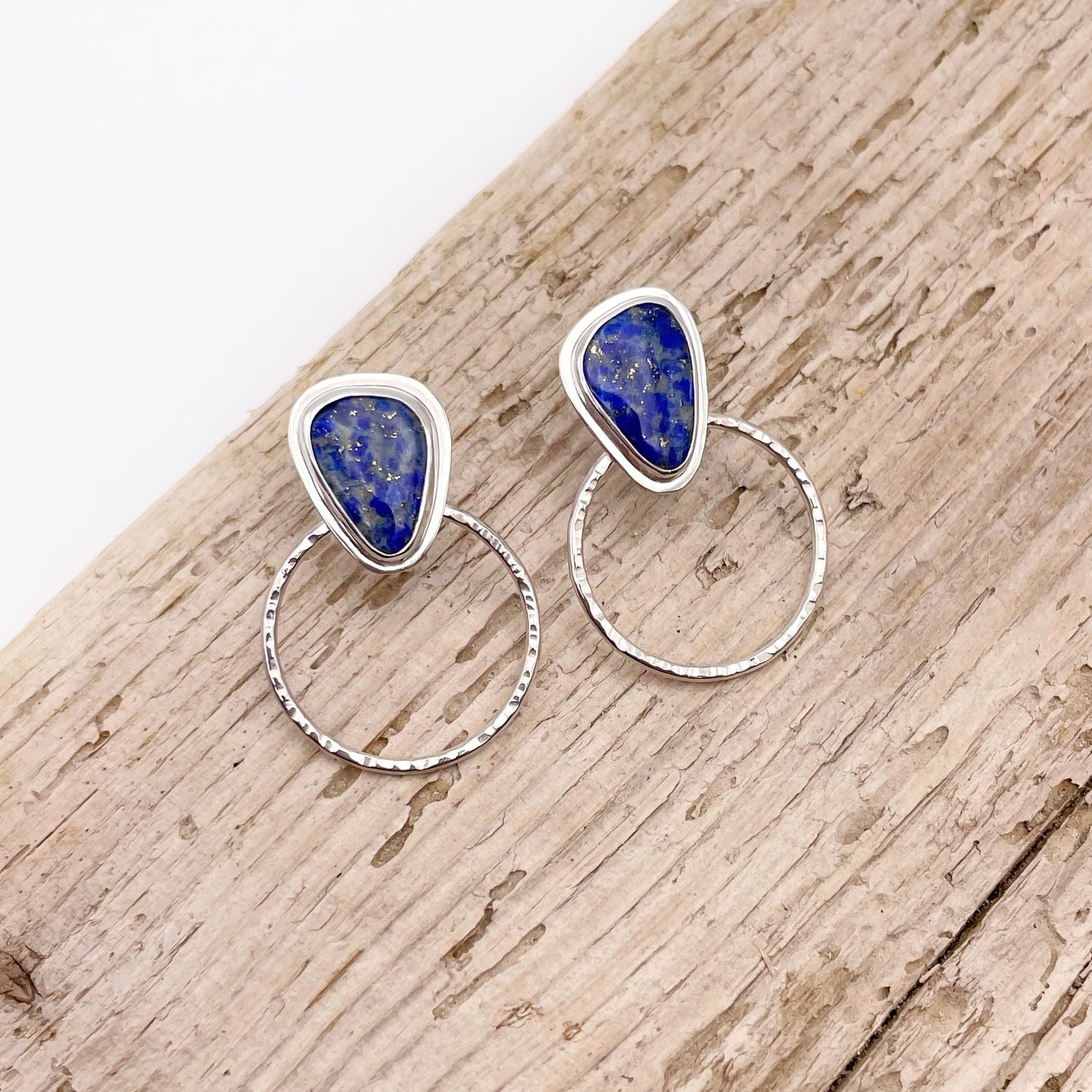 Lapis Lazuli Hoop Stud No. 2