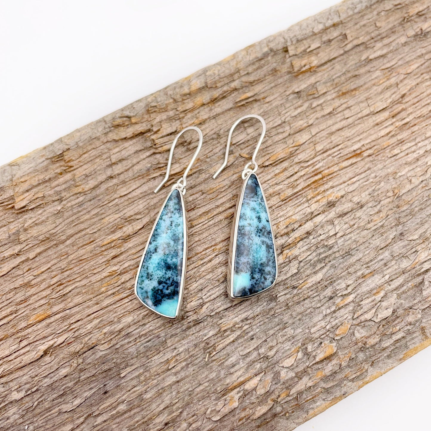 Chrysocolla Dangle Earring No. 02