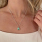 Dainty Teardrop Turquoise Necklace