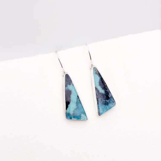 Chrysocolla Dangle Earring No. 03