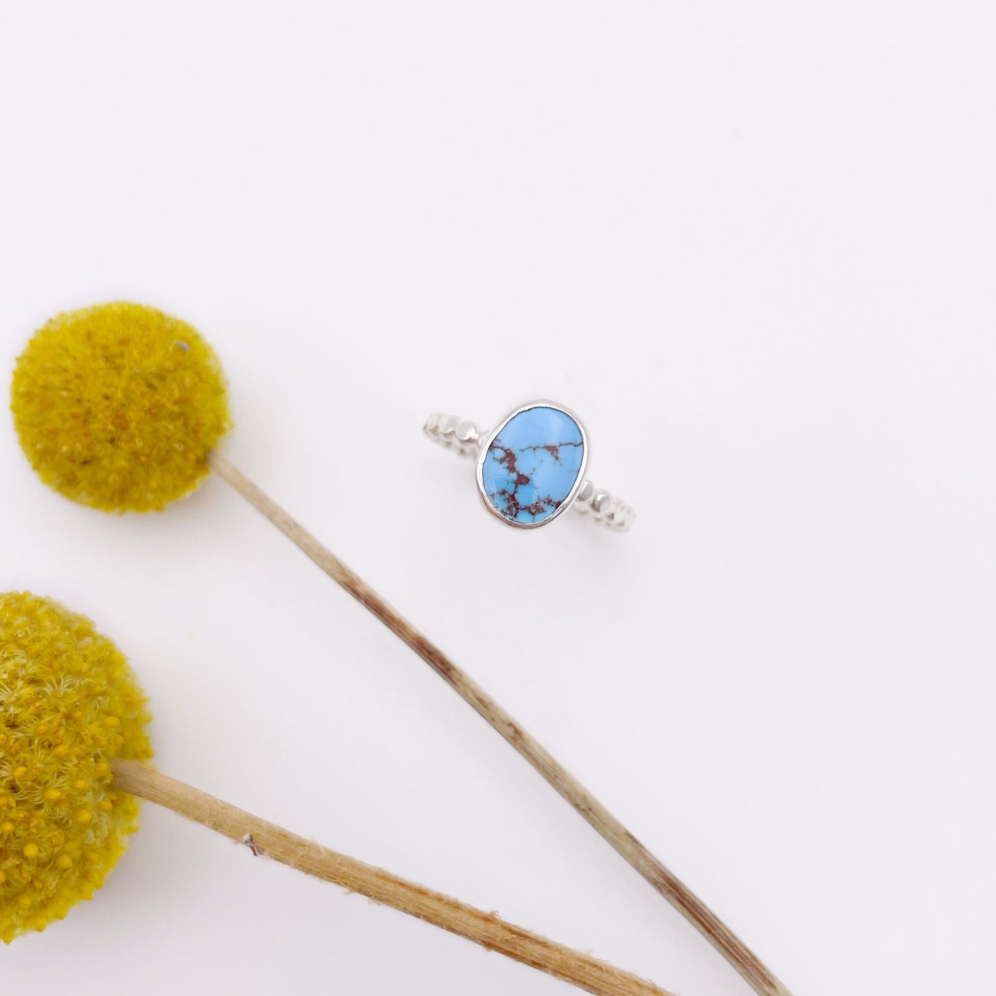 Dainty Golden Hills Pebble Ring | Size 5.5