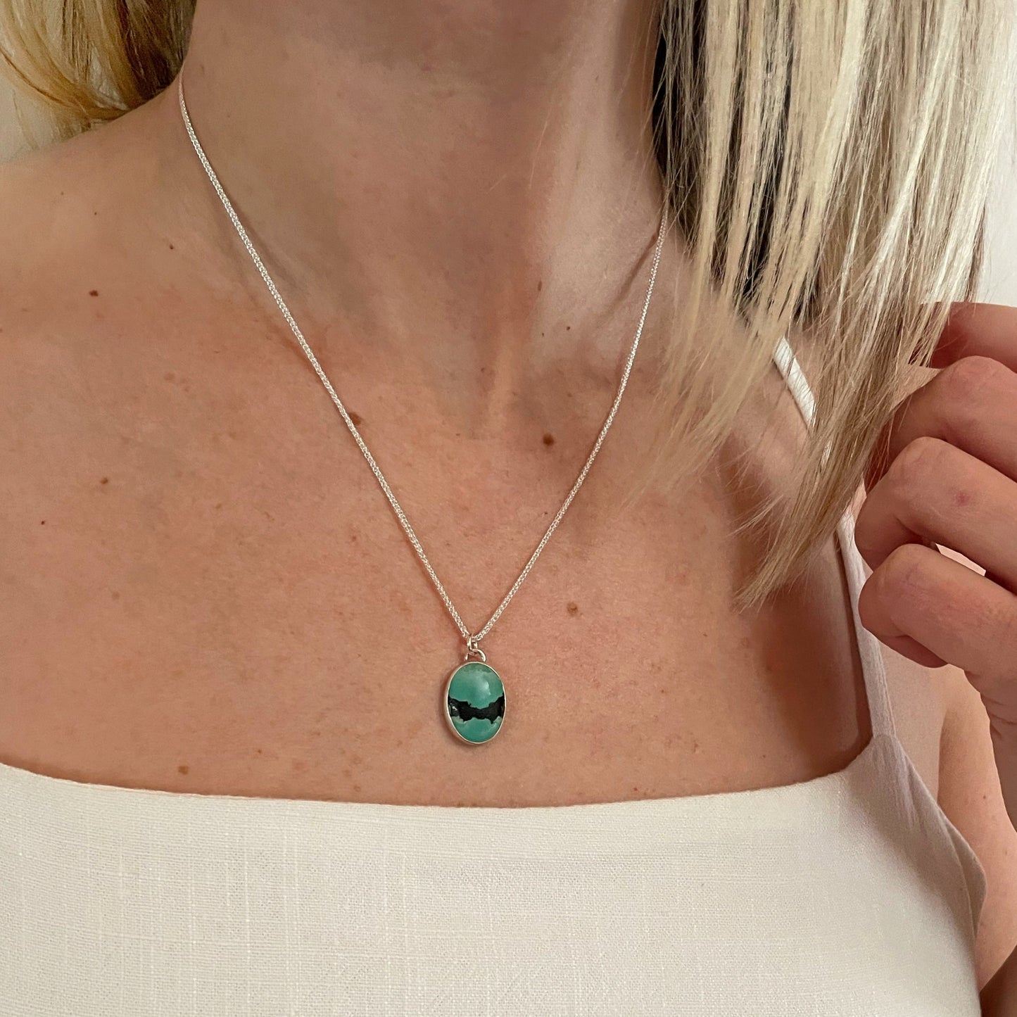 Oval Turquoise Necklace No. 07