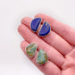 Lapis Lazuli Blue Moon Stud Earring