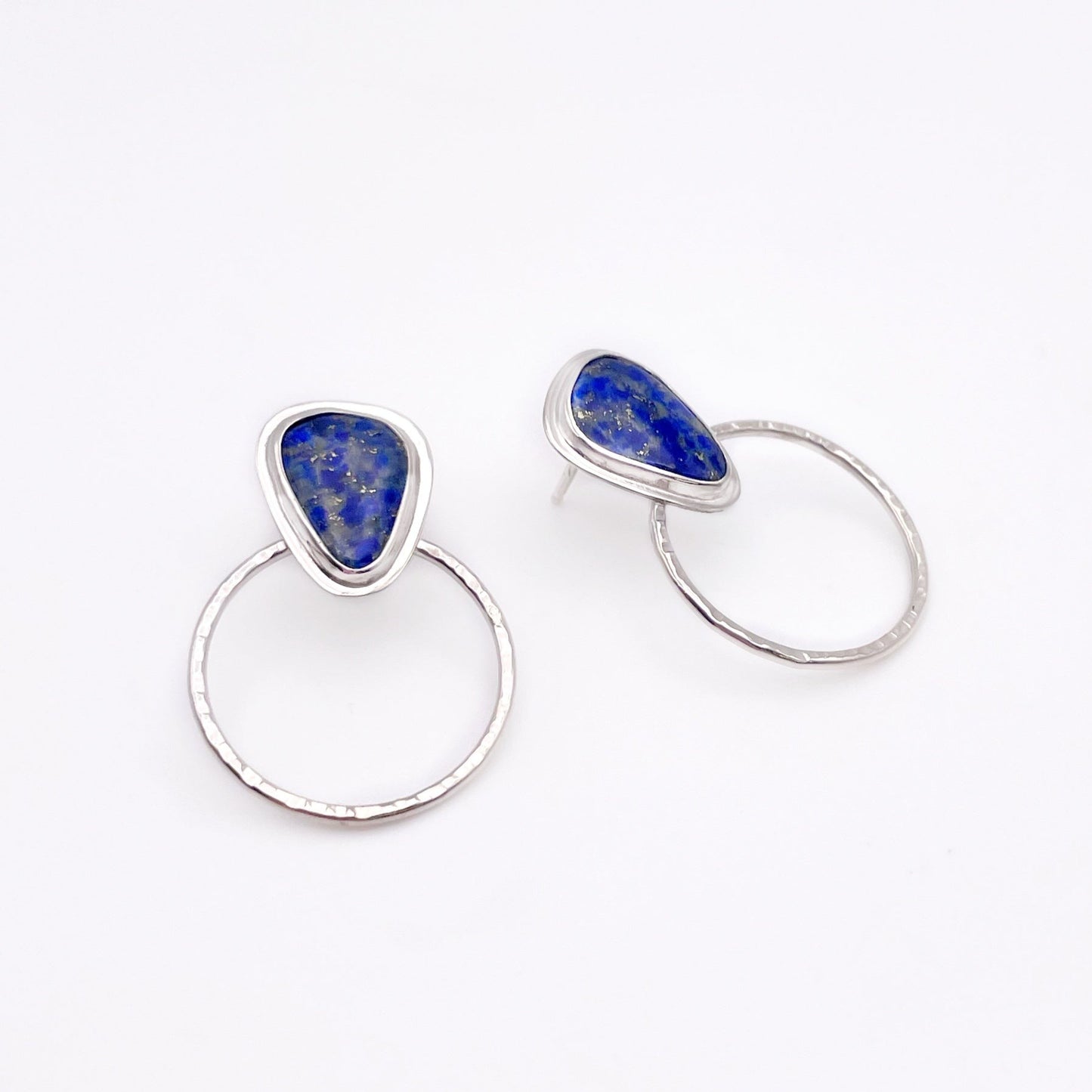 Lapis Lazuli Hoop Stud No. 2