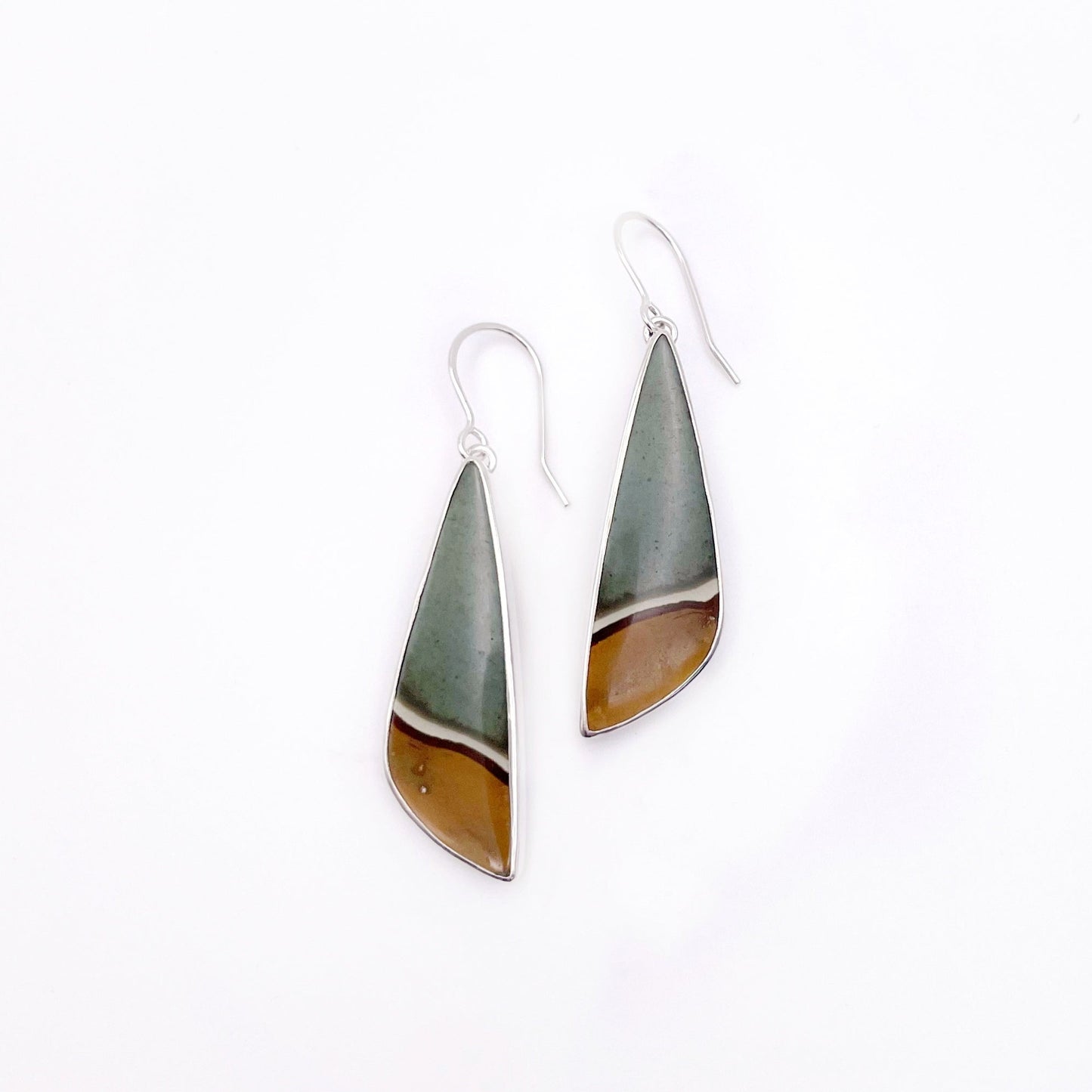 Polychrome Jasper Dangle Earring No. 04