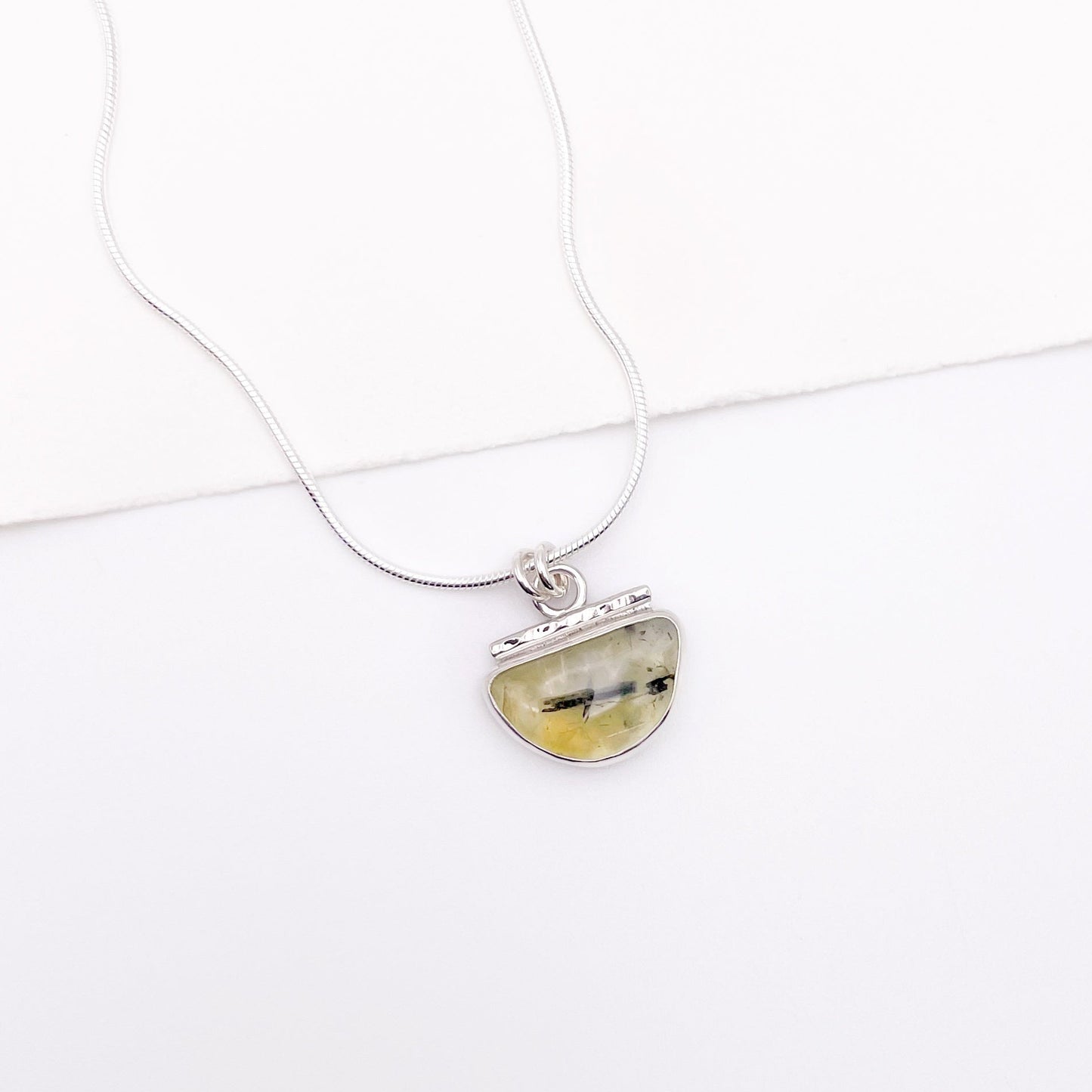 Prehnite Horizon Necklace