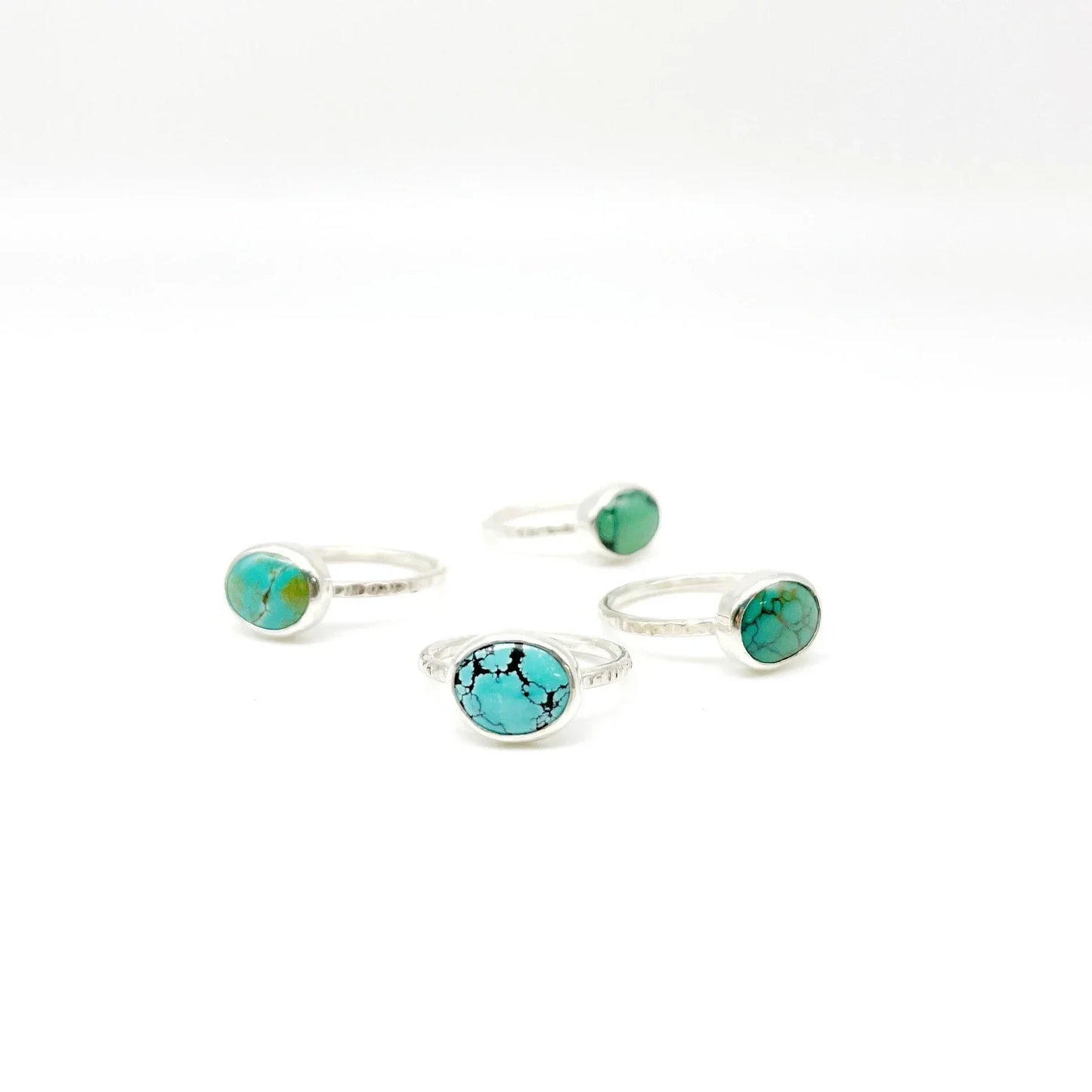 Birches Turquoise Stacking Oval Ring No. 14 | Size 4.75