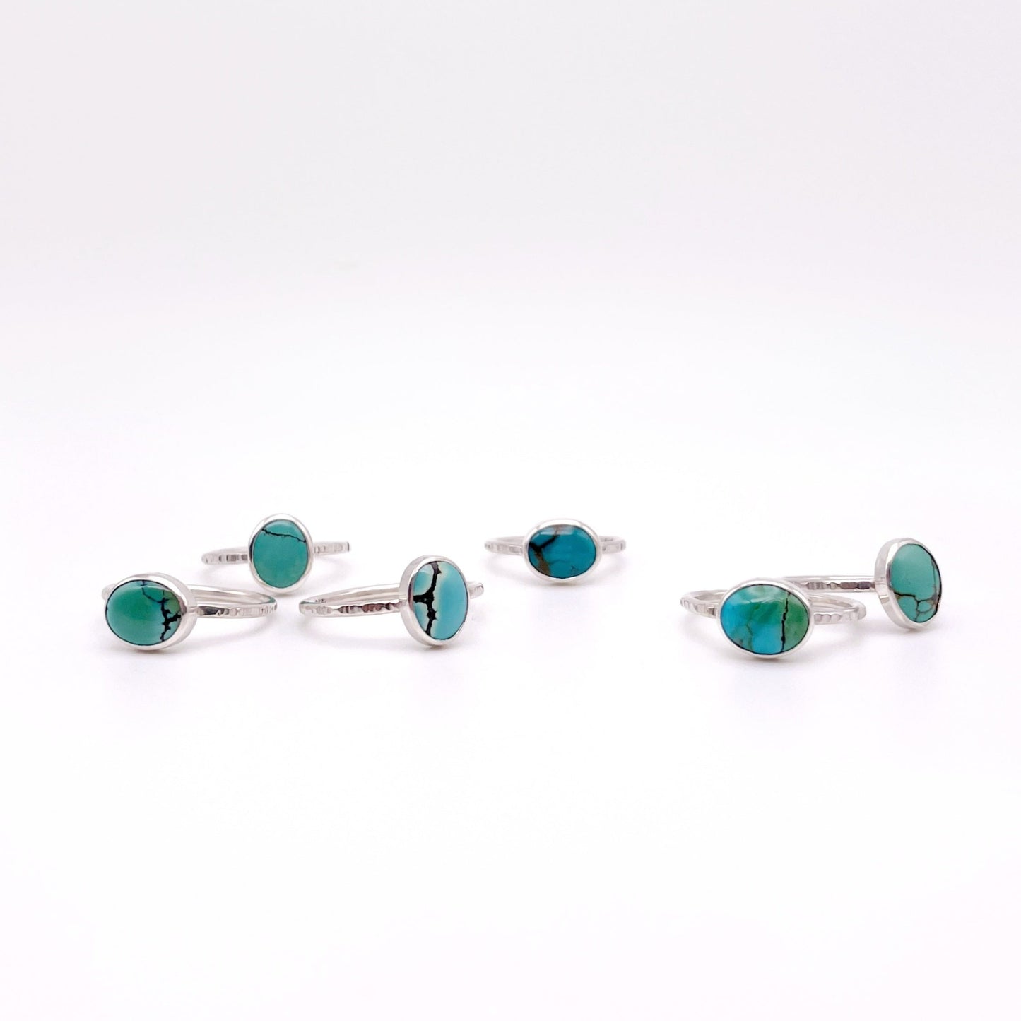 Birches Turquoise Stacking Oval Ring No. 20 | Size 6.5