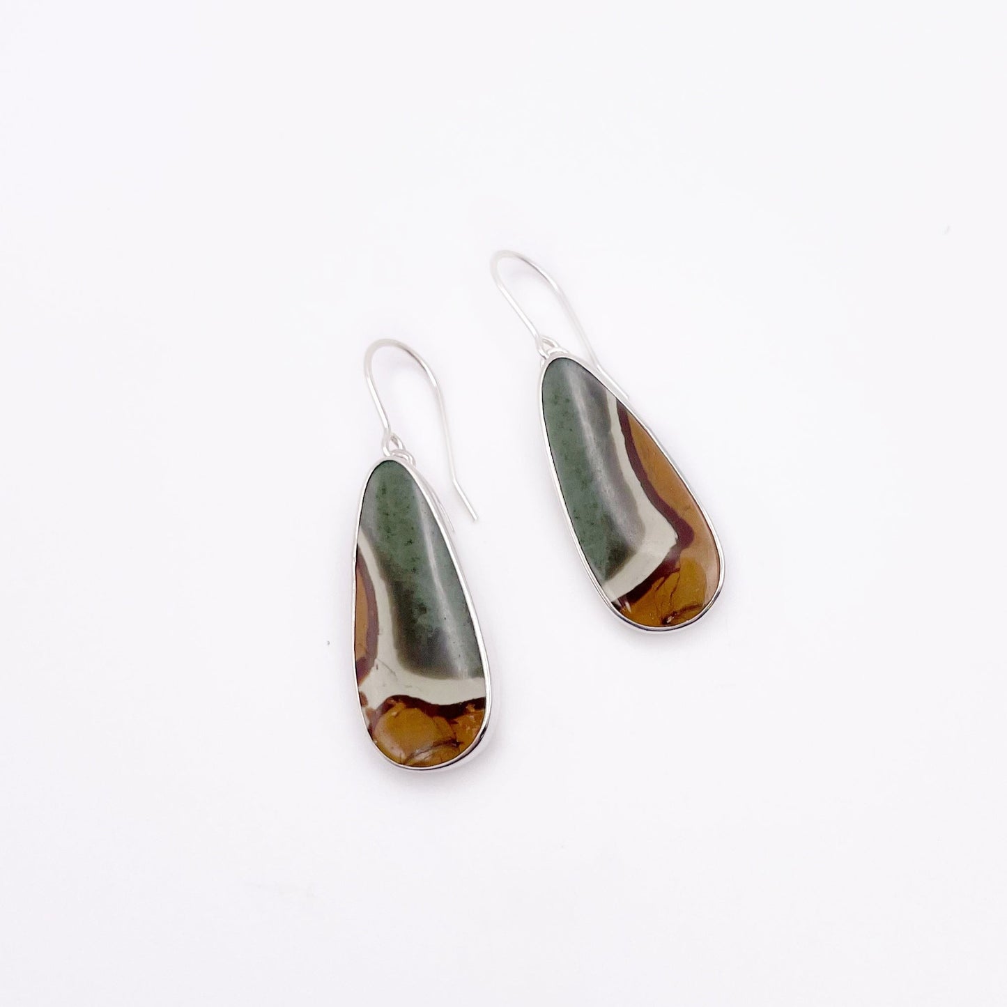 Polychrome Jasper Dangle Earring No. 03