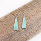 Blue Opalized Petrified Wood Earring No. 04