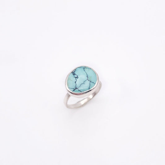 Freeform Turquoise Ring No. 02 | Size 9.25