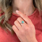 Birches Turquoise Stacking Oval Ring No. 19 | Size 9.5