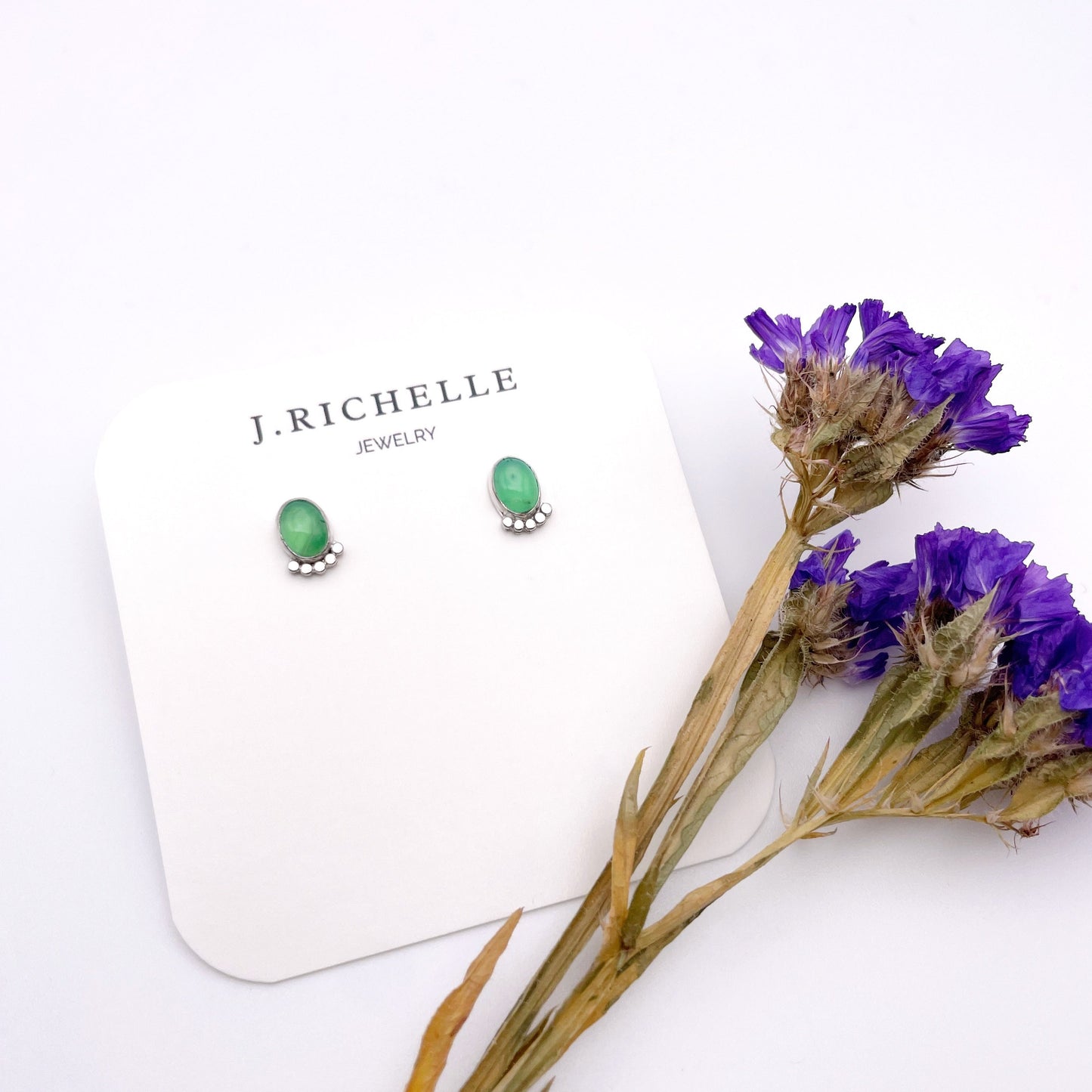 Dainty Chrysoprase Dottie Stud