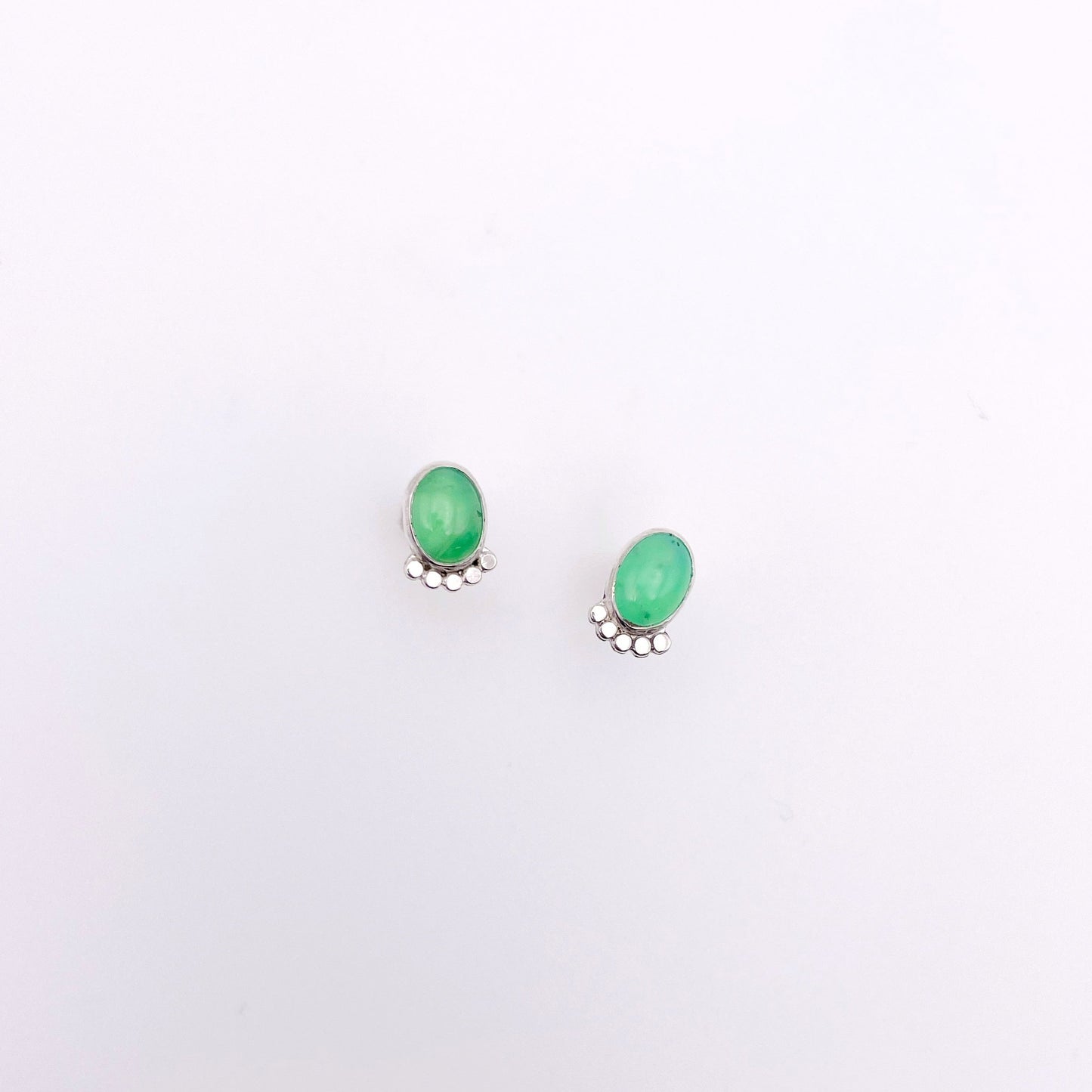 Dainty Chrysoprase Dottie Stud