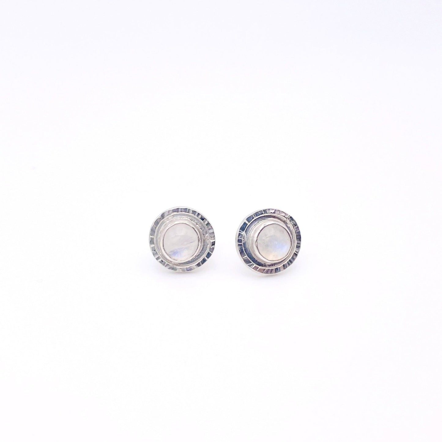 Dainty Moonstone Stud Earring