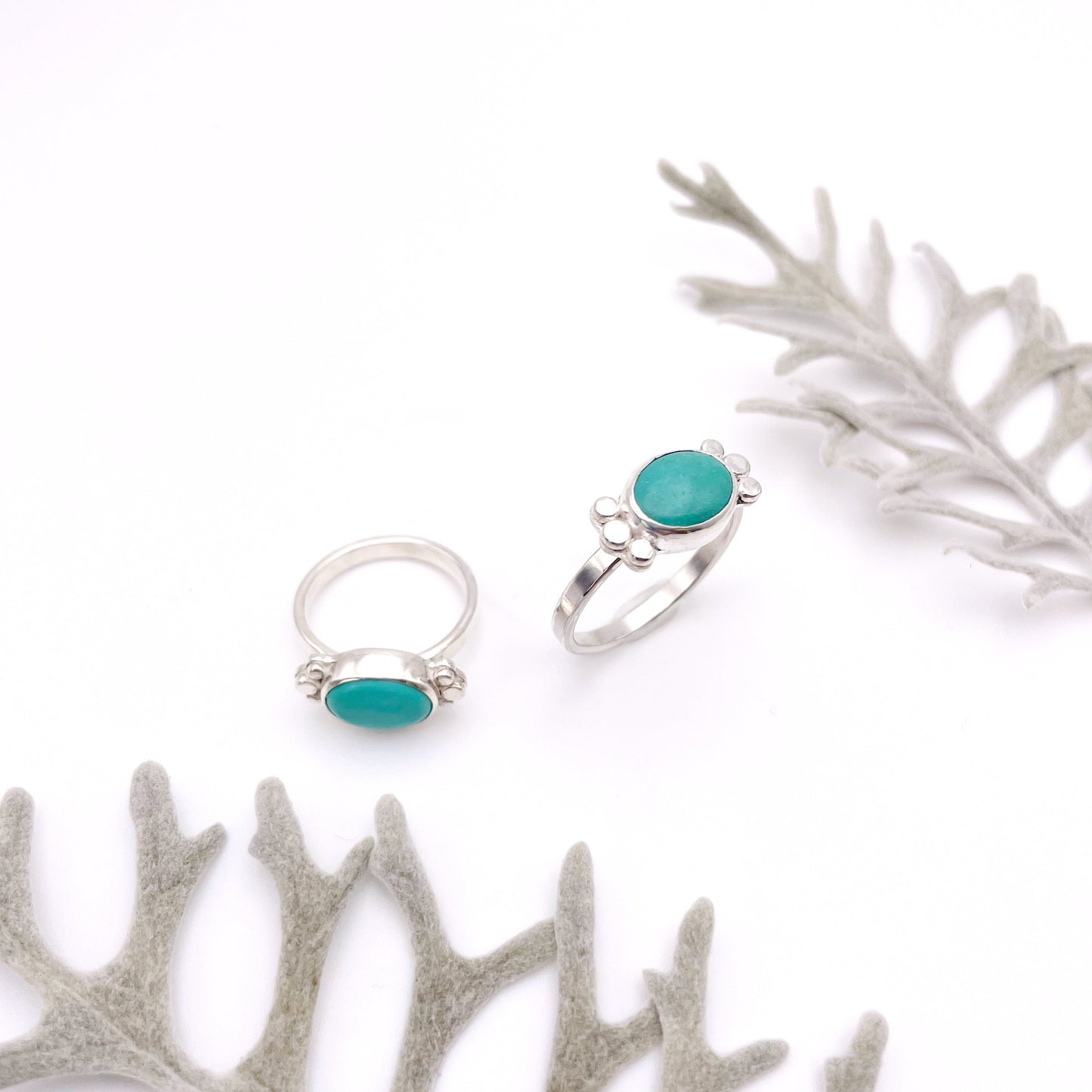 Oval Turquoise Nomad Ring | Size 8.5