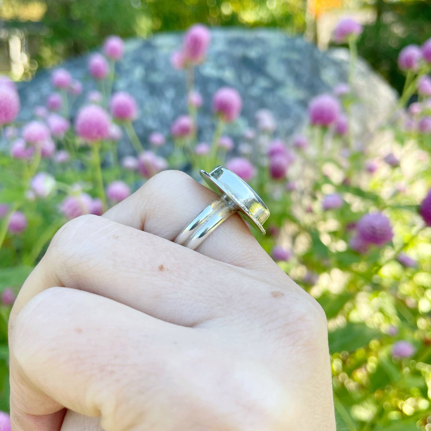 Rutilated Quartz Sundance Ring | Size 9.25