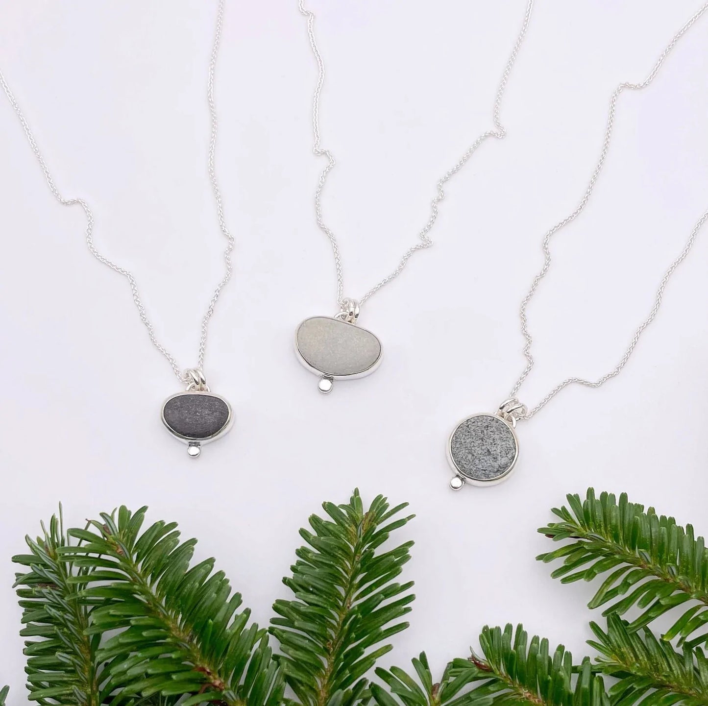 Maine Beach Stone Necklace No. 1