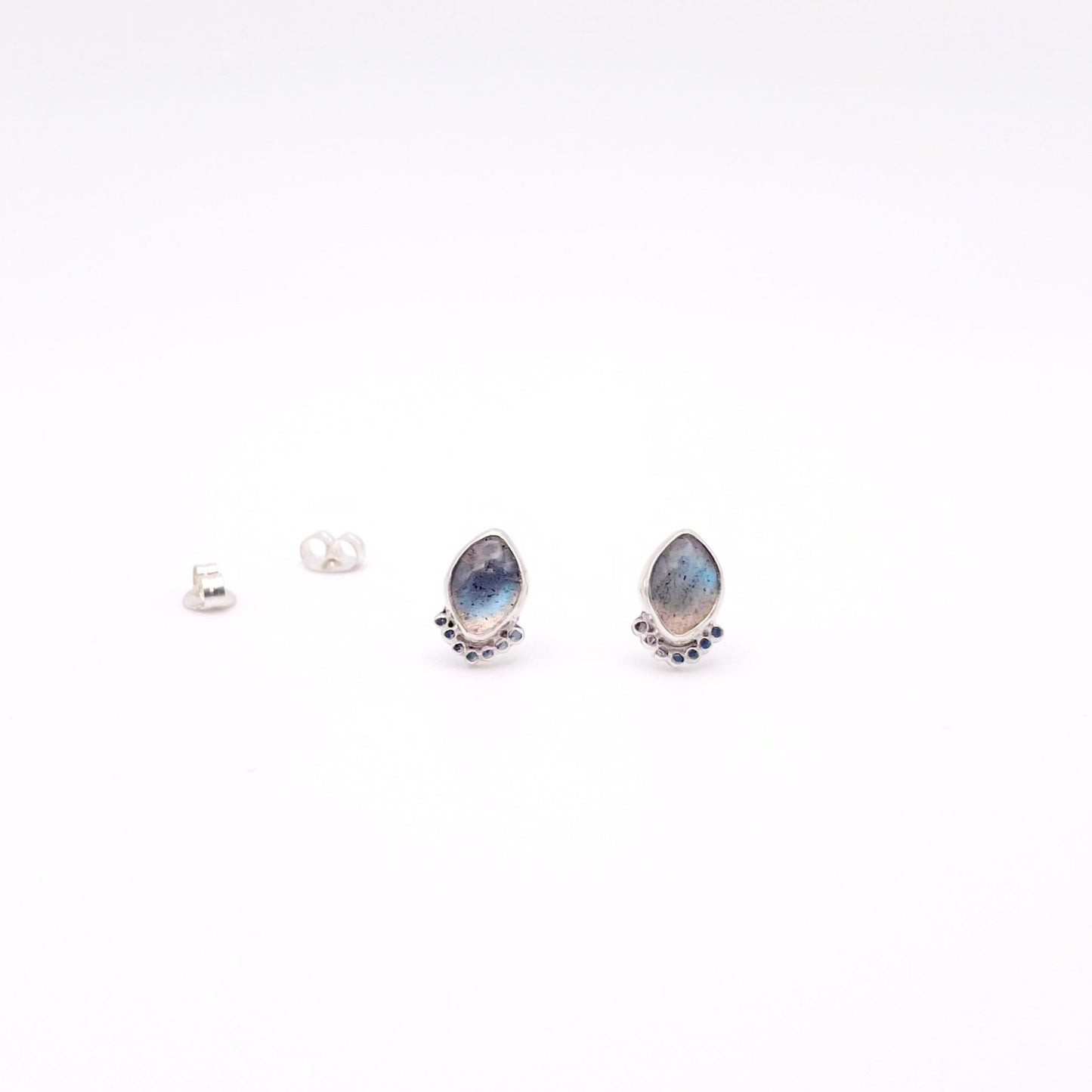 Labradorite Marquise Dottie Stud