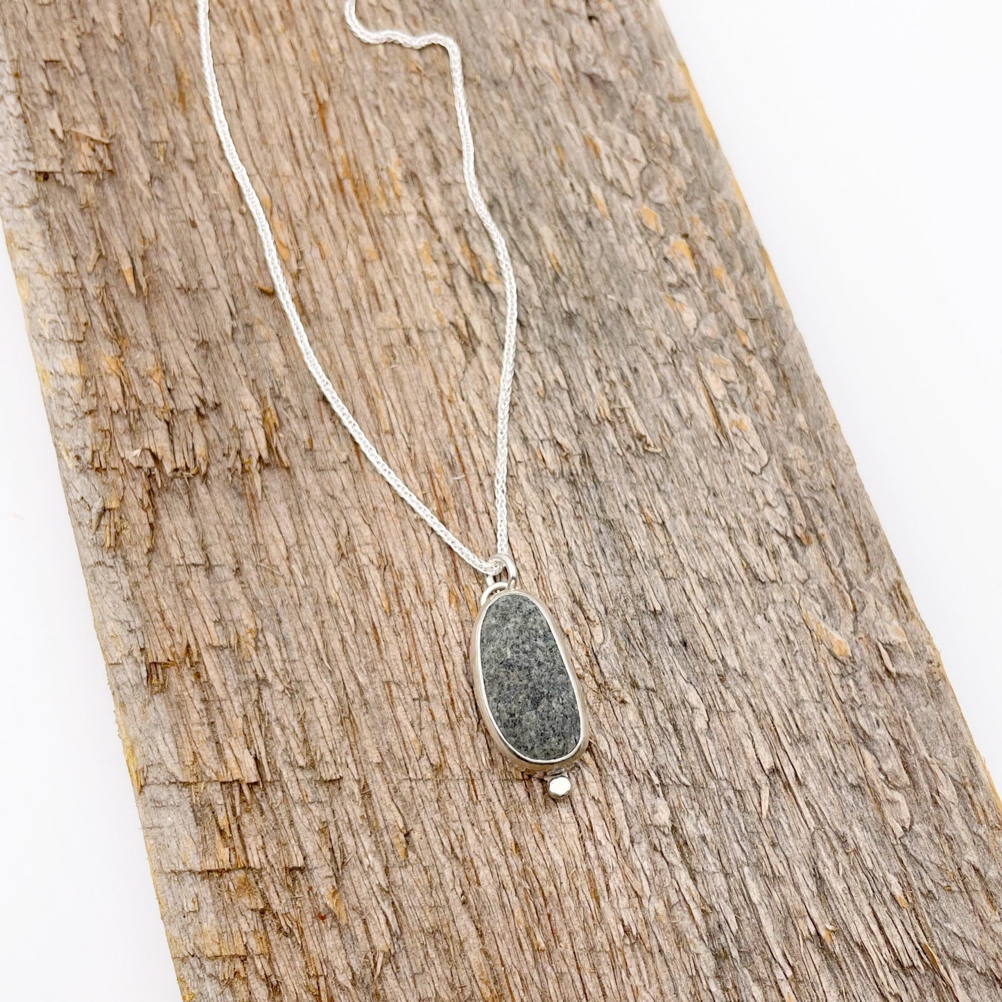 Maine Beach Stone Necklace No. 4