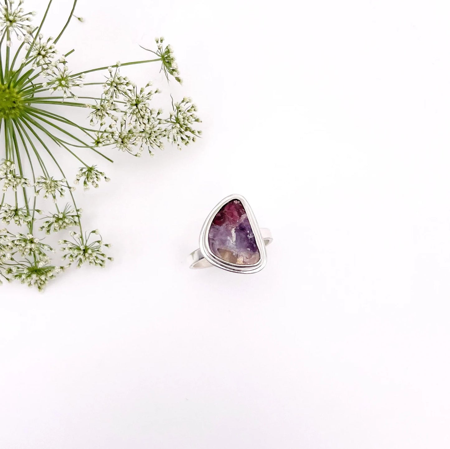 Half Moon Tourmaline Ring | Size 7