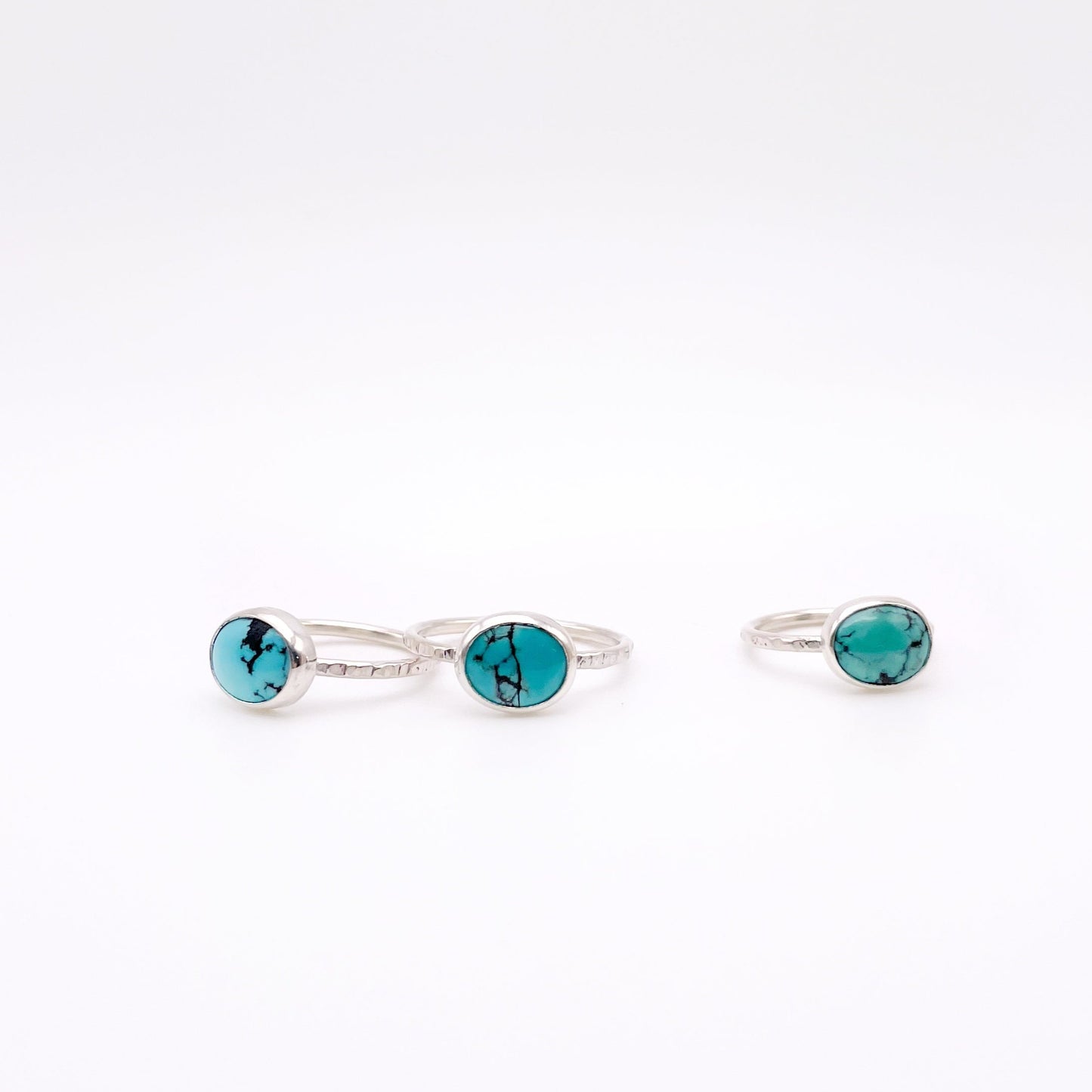 Birches Turquoise Stacking Oval Ring No. 08 | Size 5