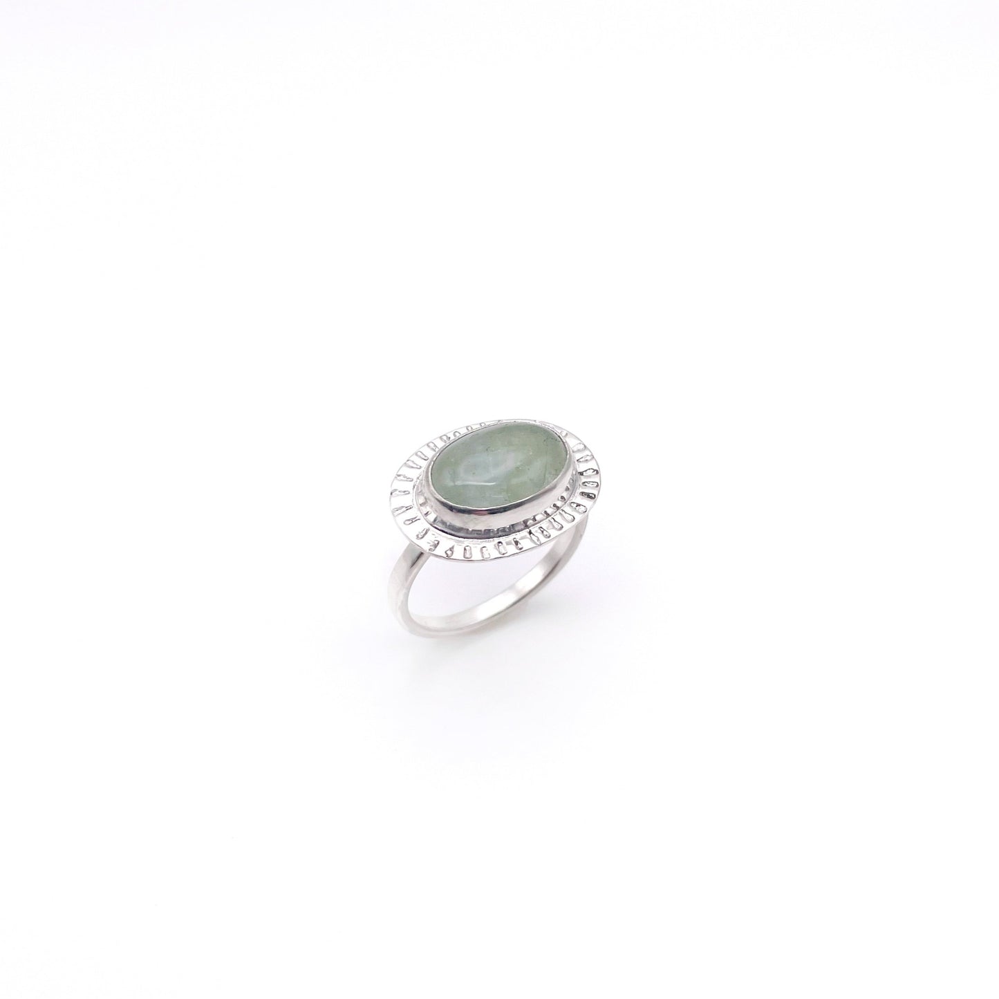 Aquamarine Oval Sundance Ring | Size 8.5