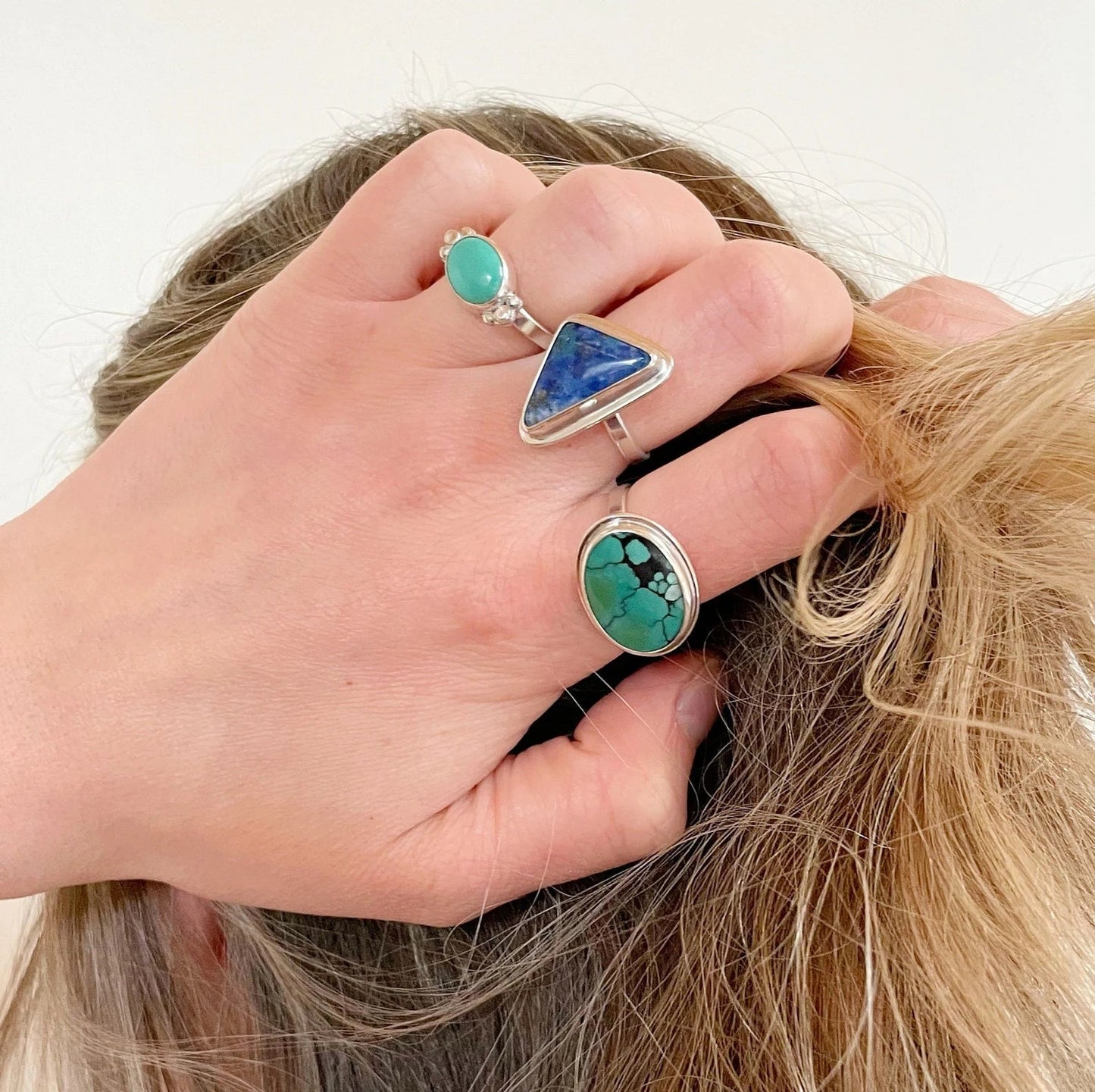 Oval Turquoise Nomad Ring | Size 4.5