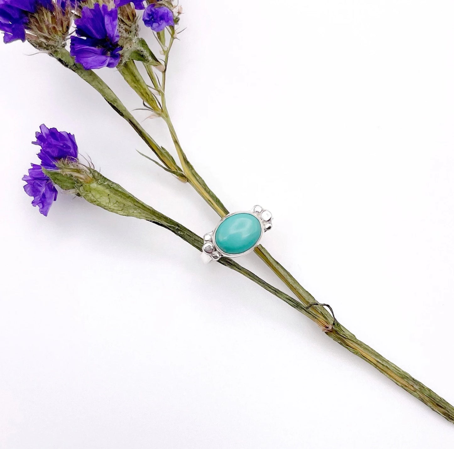 Oval Turquoise Nomad Ring | Size 4.5