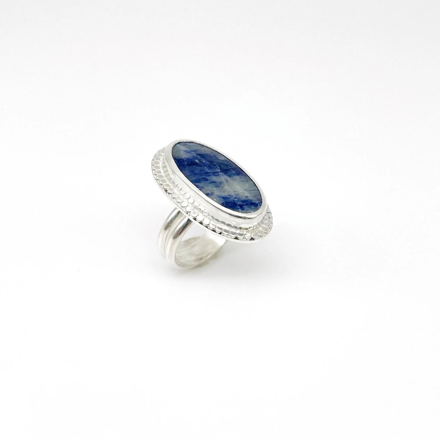 Elongated Oval Sodalite Ring| Size 6