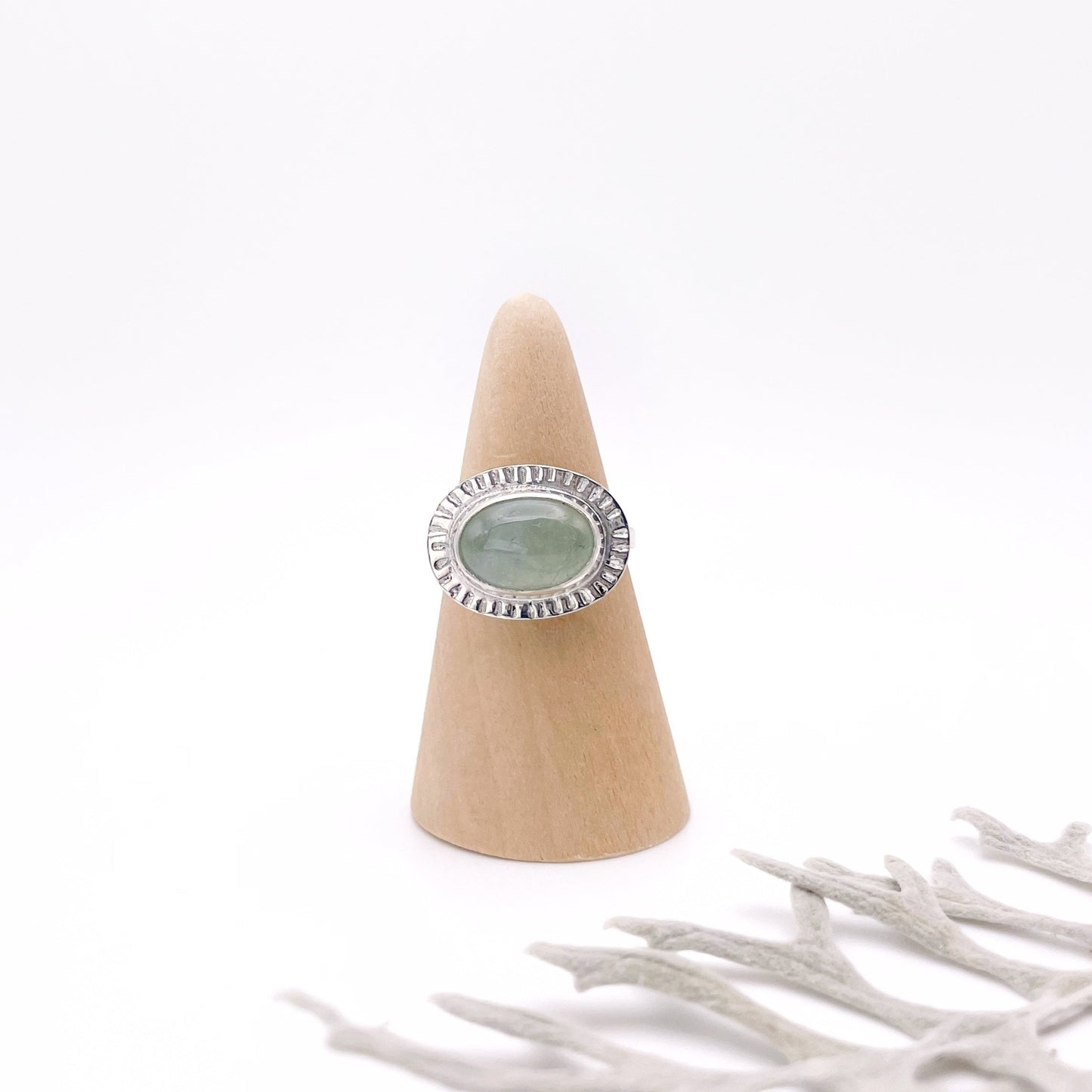 Aquamarine Oval Sundance Ring | Size 8.5