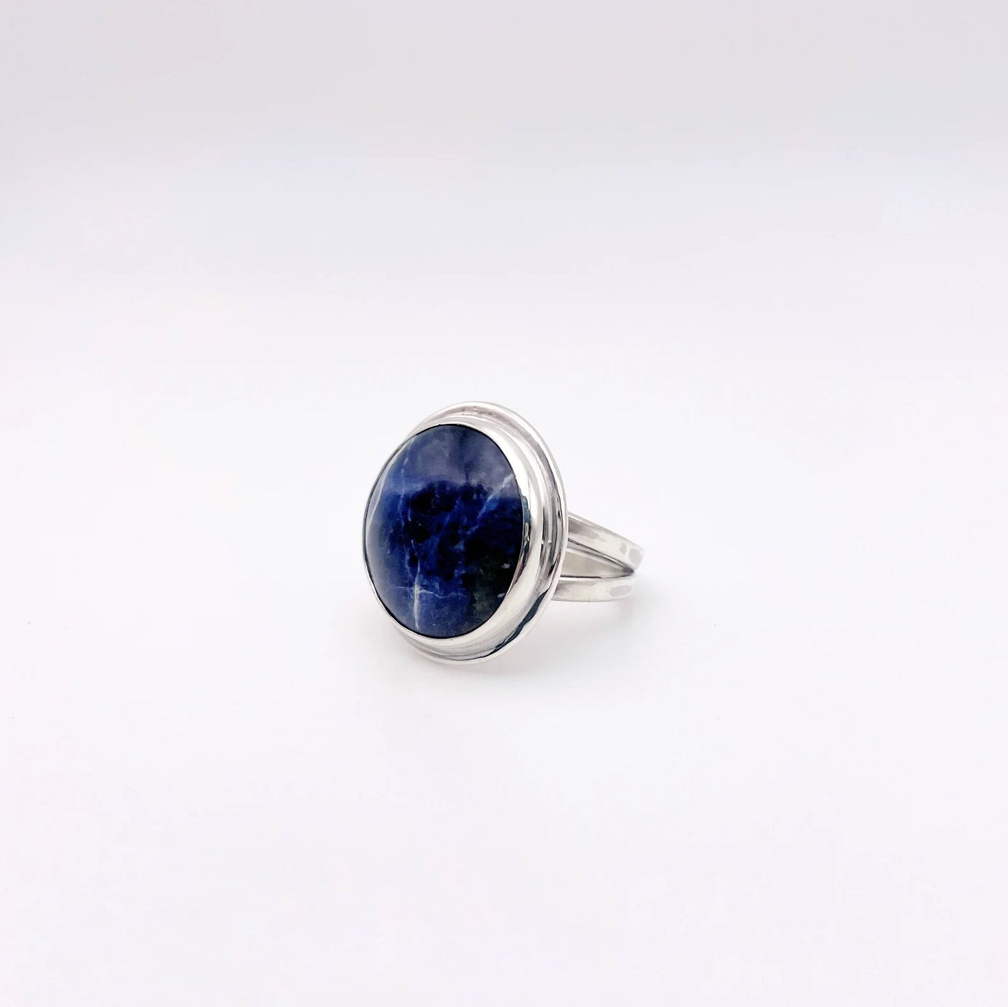 Round Sodalite Ring | Size 7