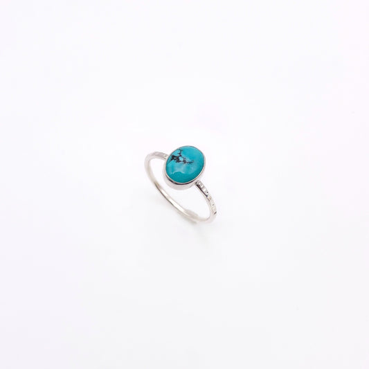 Birches Turquoise Stacking Oval Ring No. 13 | Size 10