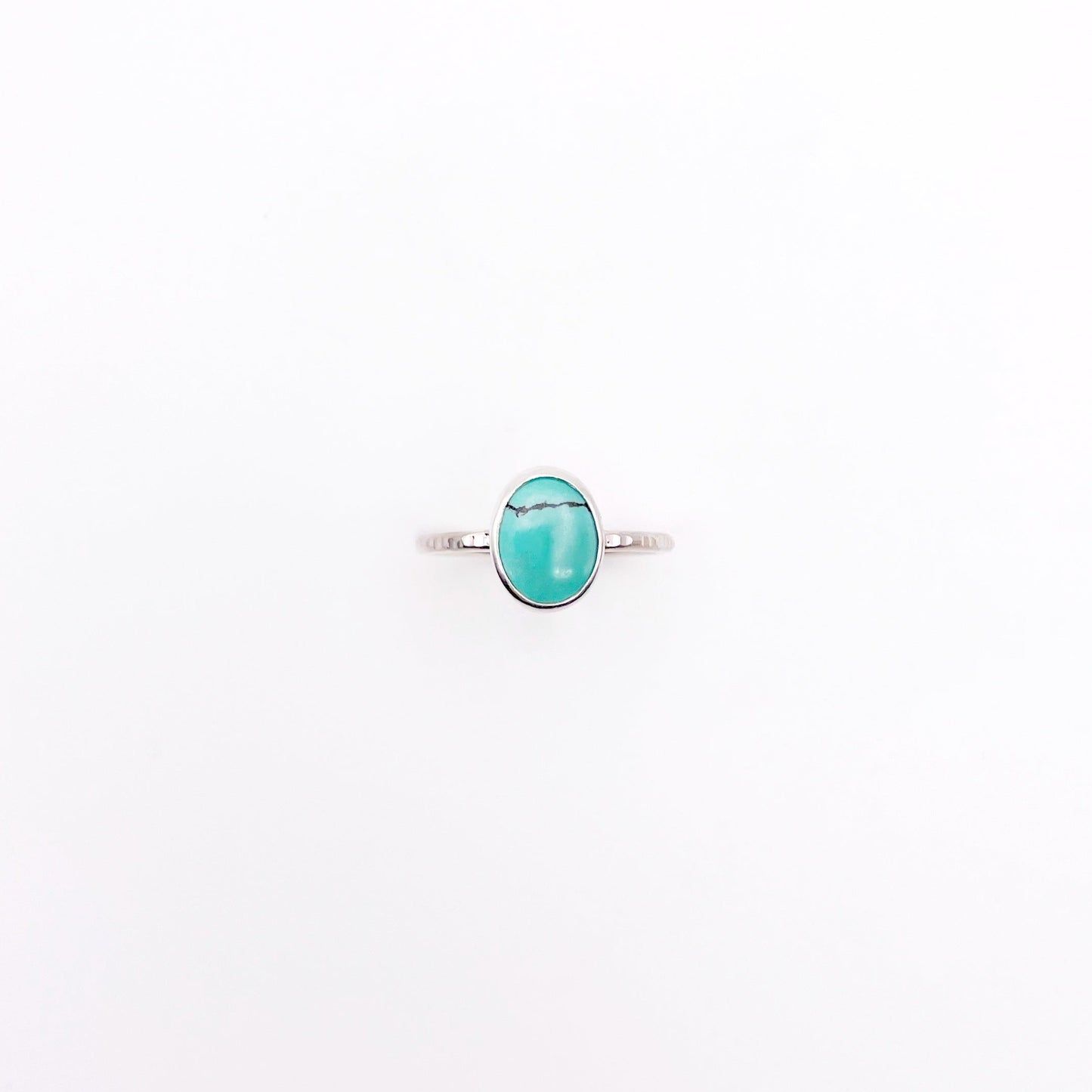 Birches Turquoise Stacking Oval Ring No. 10 | Size 7