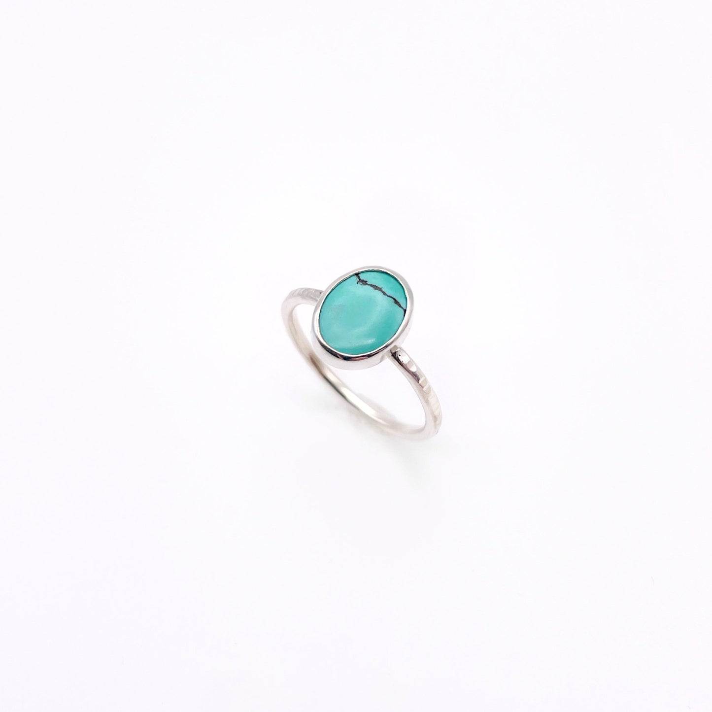 Birches Turquoise Stacking Oval Ring No. 10 | Size 7