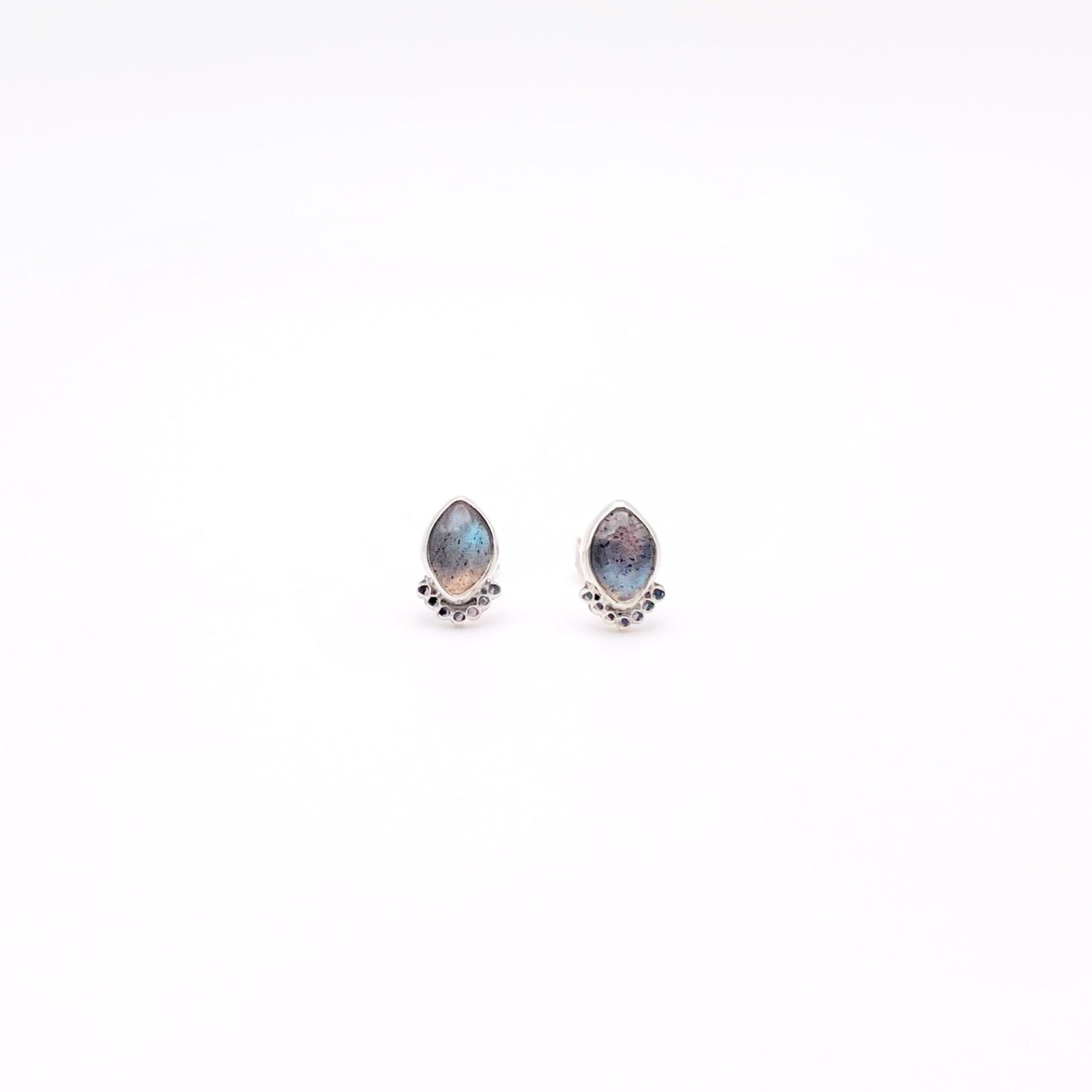 Labradorite Marquise Dottie Stud