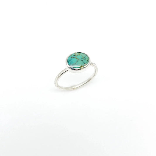 Birches Turquoise Stacking Oval Ring No. 05 | Size 7