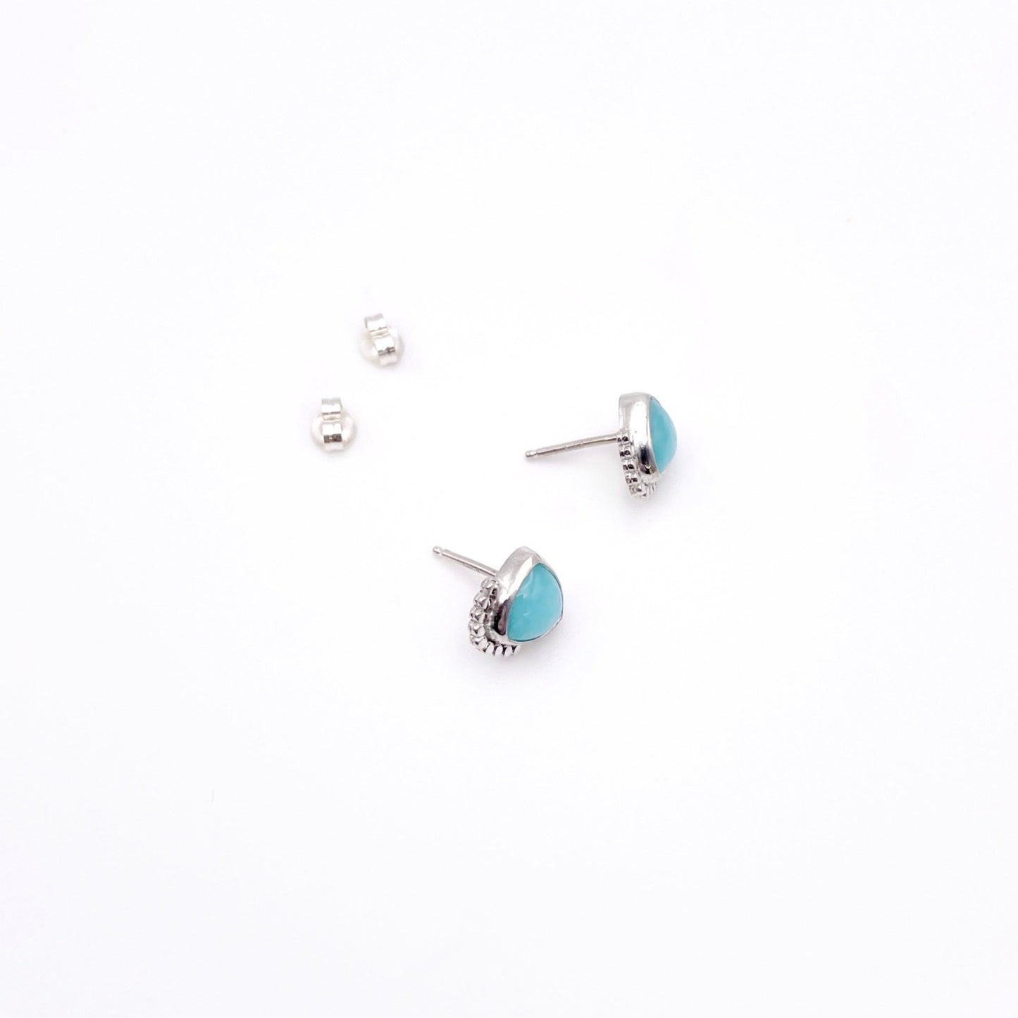 Amazonite Triangle Dottie Stud