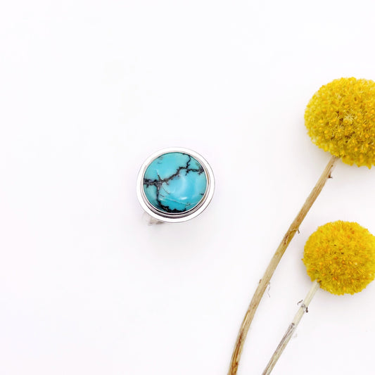 Turquoise Moondance Ring No. 2 | Size 9