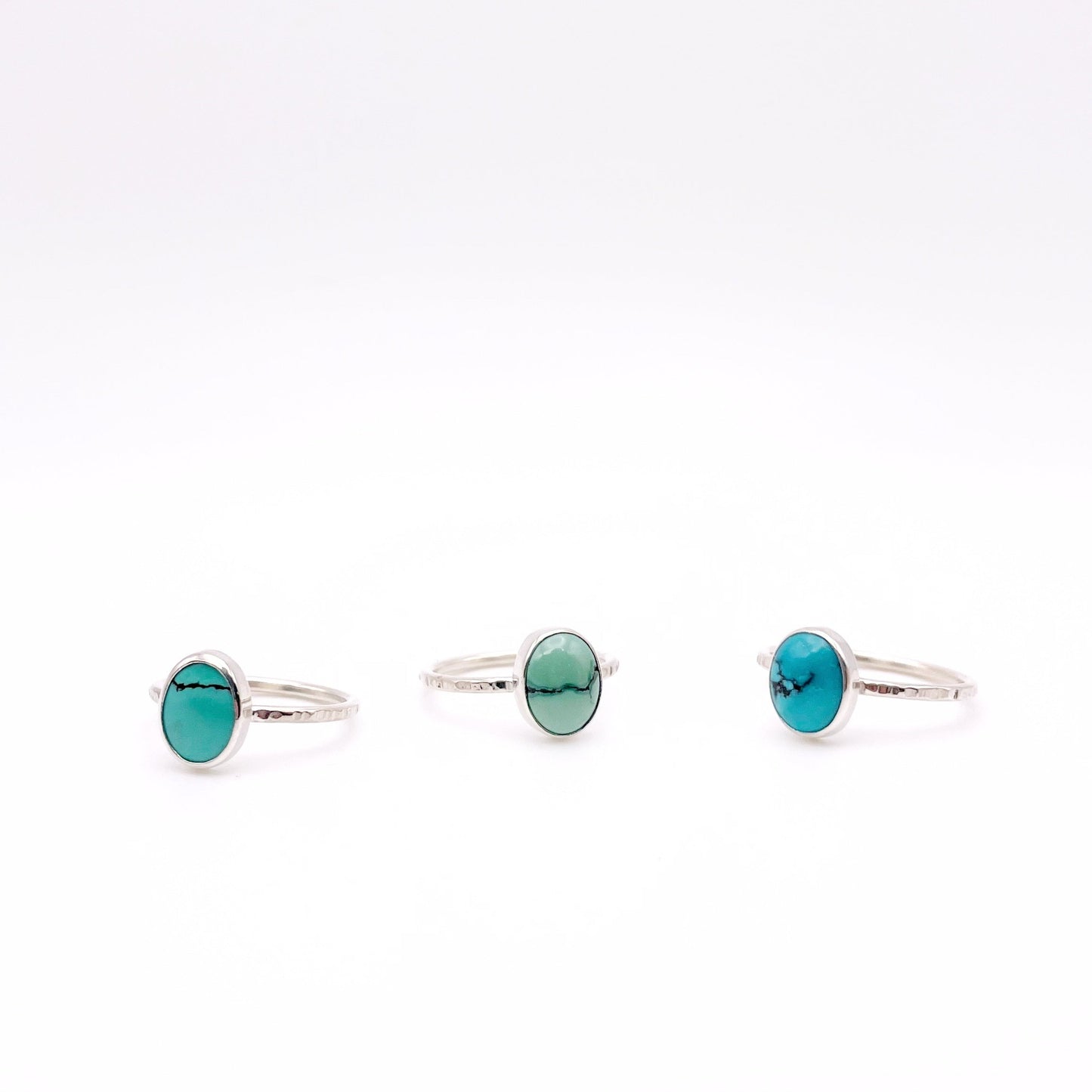 Birches Turquoise Stacking Oval Ring No. 10 | Size 7