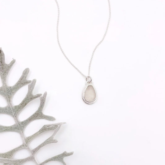 White Sea Pendant Necklace No. 2