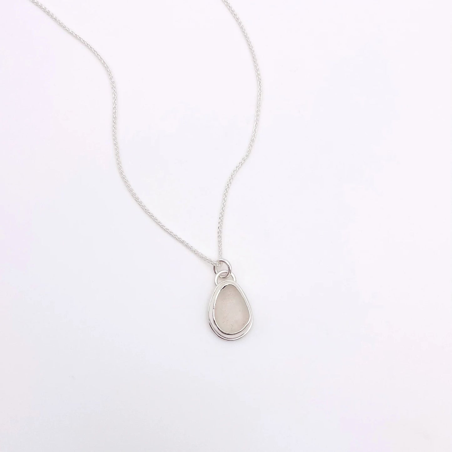 White Sea Pendant Necklace No. 2