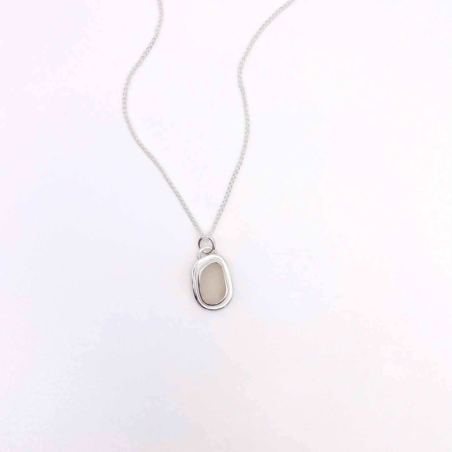 White Sea Pendant Necklace No. 1